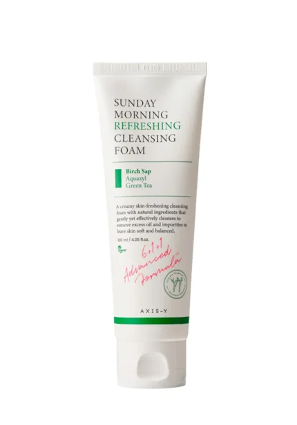 Увлажняющая пенка для умывания AXIS-Y Sunday Morning Refreshing Cleansing Foam 120 ml