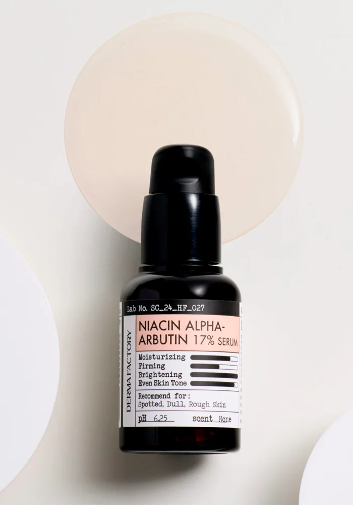 Интенсивная осветляющая сыворотка с ниацинамидом и арбутином Derma Factory Niacin Alpha-Arbutin 17 Serum, 30 мл