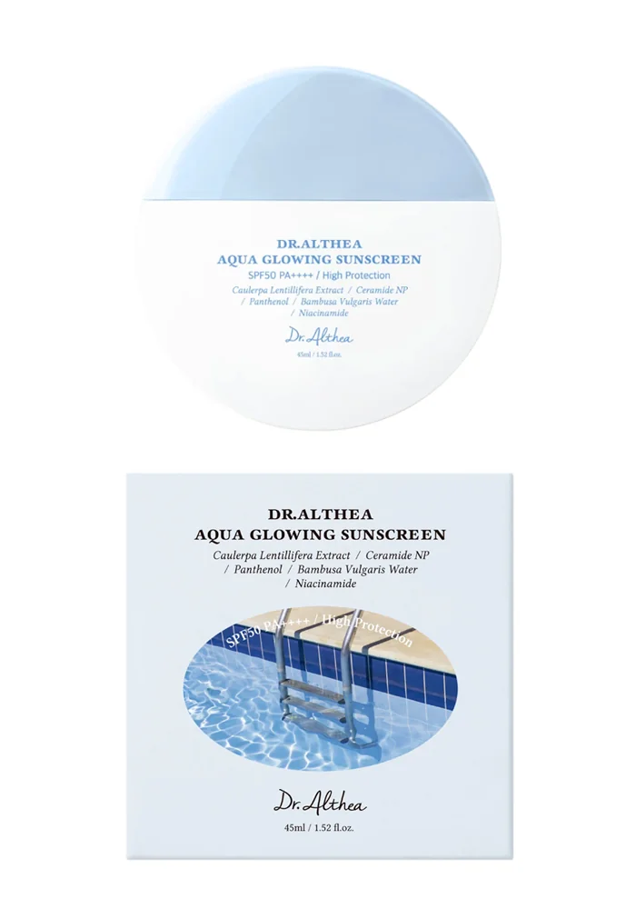 Увлажняющий солнцезащитный крем Dr. Althea Aqua Glowing Sunscreen SPF50+ PA++++ 45 ml