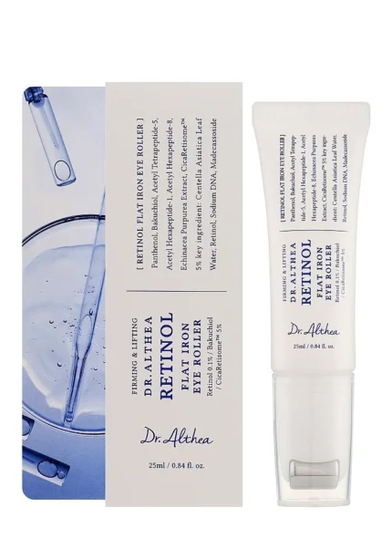 Массажный крем для век с 0,1% ретинолом Dr. Althea Retinol Flat Iron Eye Roller 25 ml