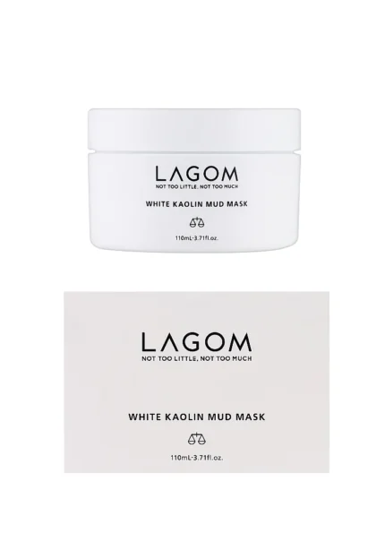 Отшелушивающая глиняная маска Lagom White Kaolin Mud Mask 110 мл