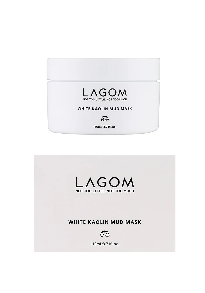 Отшелушивающая глиняная маска Lagom White Kaolin Mud Mask 110 мл