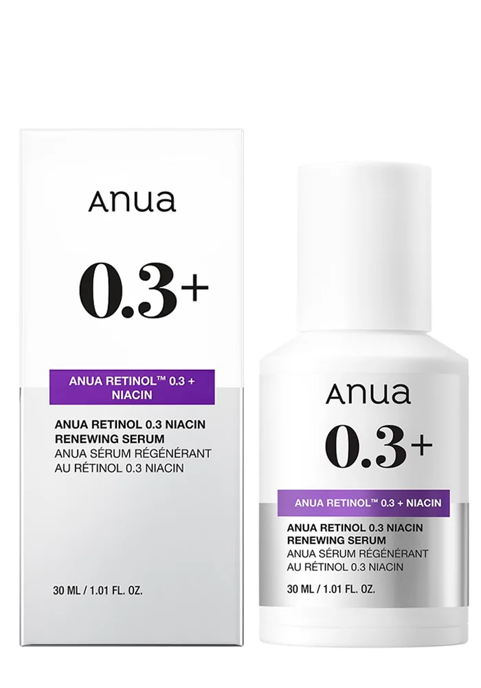 Обновляющая сыворотка с ретинолом и ниацинамидом Anua Nano Retinol 0,3% + Niacin Renewing Serum 30 ml