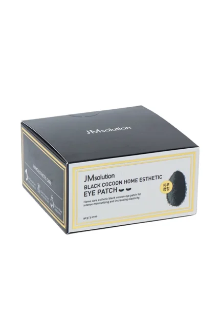 Гидрогелевые патчи с протеинами шёлка и углём JMsolution Black Cocoon Home Esthetic Eye Patch 60 шт
