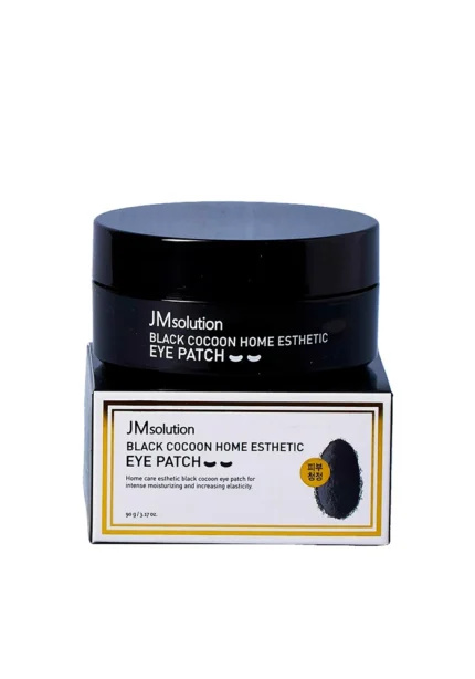 Гидрогелевые патчи с протеинами шёлка и углём JMsolution Black Cocoon Home Esthetic Eye Patch 60 шт