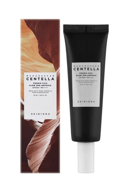 Солнцезащитный крем SKIN1004 Madagascar Centella Probio-Cica Glow Sun Ampoule SPF50+ PA++++ 50 ml